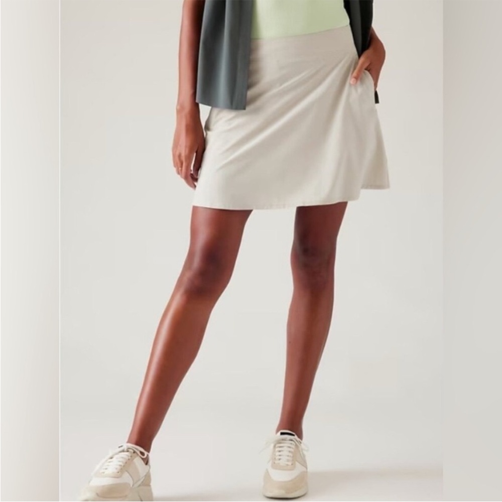 Athleta Brooklyn Skirt Skort Casual Athletic in Abalone Ivory 14